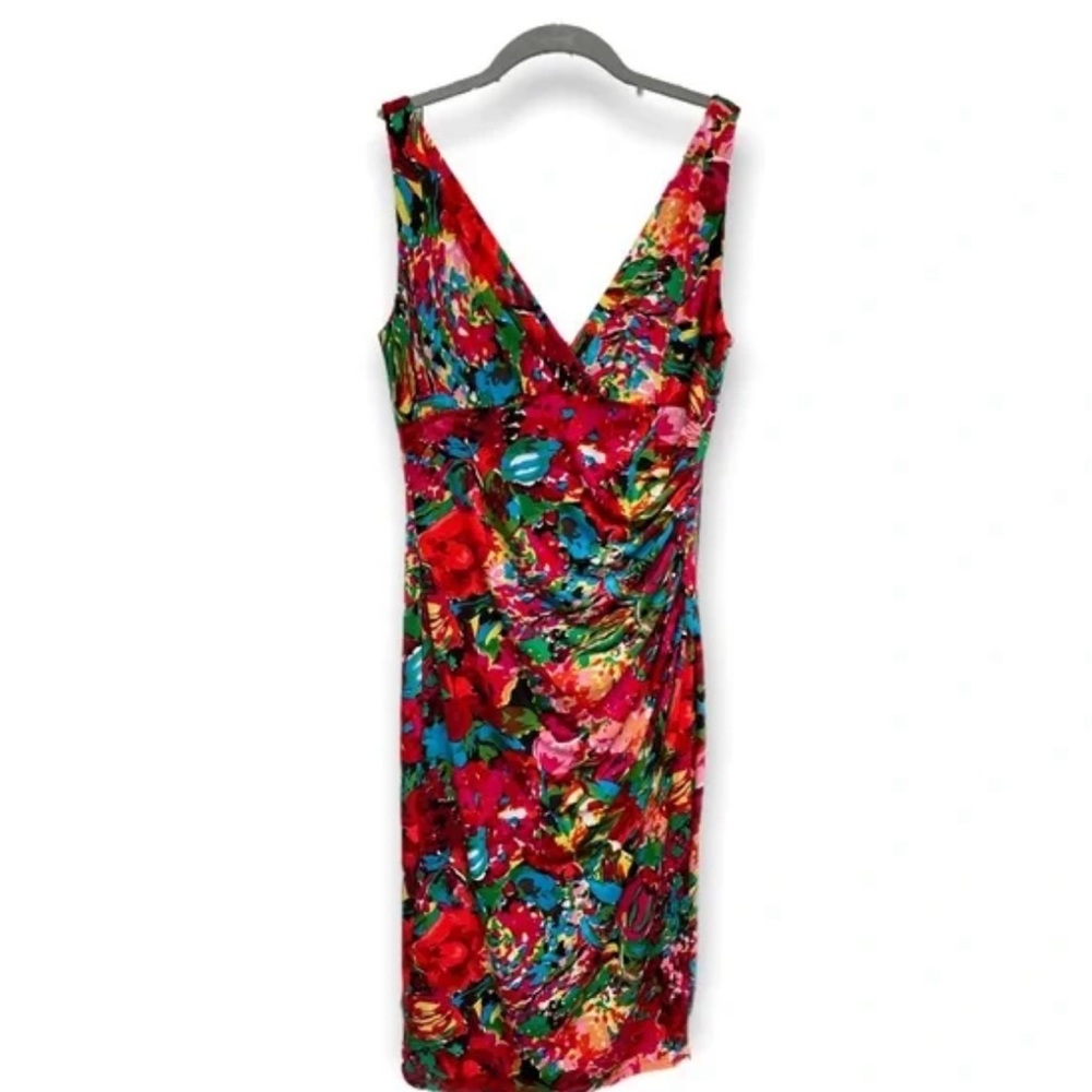 Lauren Ralph Lauren Multicolor Floral Midi Dress